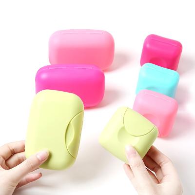 China Portable Sealed Waterproof Soap Box Modern Travel Products Box Travel Soap Box With Buckle Lock Outer Cover for sale