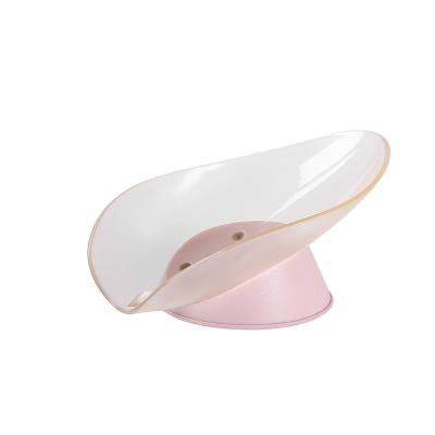 China Modern Toilet Leaves Drip Soap Box No Hole No Water Soap Holder Household Shelves Shelves Creativity for sale