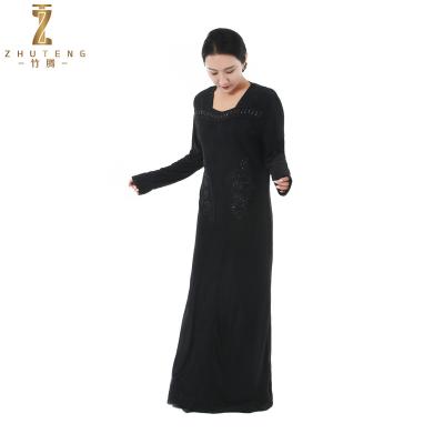 China Fashion Women's Long Sleeve Batwing Hooded Casual Dress Muslim Muslim Long Dress Wholesale Islamic Prayer Islam Cardigan Key S-3XL for sale