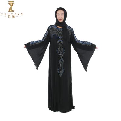 China OEM Custom Islamic Clothing Abaya Degisns Dress Women Muslim Abaya Party Wear Jubah Muslimah S-3XL for sale