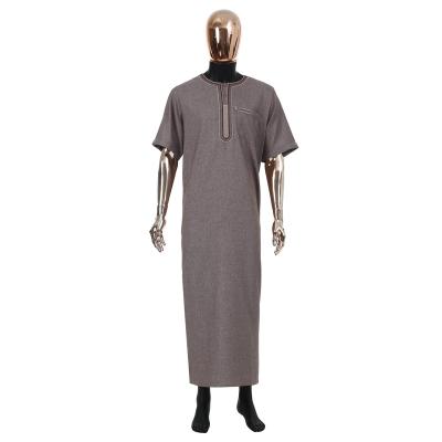 China Cotton Fashion Muslim Thobe For Men Arabic Jubah for sale