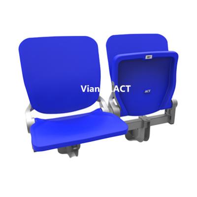 China Indoor Outdoor Sports Court Fixed Foldable Gym Seats Plastic Lobby Seats With UV Resistance And Fire Retardence for sale