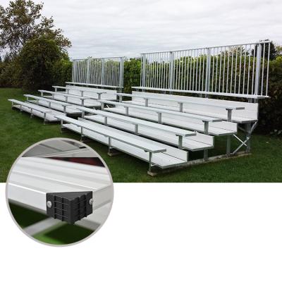 China Single Portable Aluminum Bleacher Seating With Aluminum Angle Understructure for sale