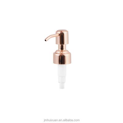 China Foam Soap Dispenser 24 Rose Gold Hand Soap Stainless Steel Soap Dispenser Pump For Plastic Shampoo Bottle for sale