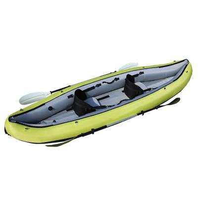 China 2021 Water Sports Entertainment Factory Factory Wholesale Inflatable Kayak Blue 2 Person PVC 2 Person Folding Boat 3.1 - 4m 330*94cm UV Protection Everich for sale