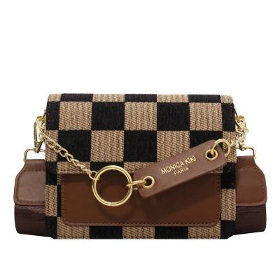 China New Fashion Women Chessboard Lattice Cross - Body Bag Cell Phone Messenger Bag Ladies Designer Shoulder Bags for sale