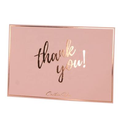 China Europe rose gold thank you card coupons for sale