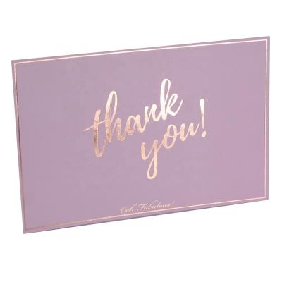 China Europe thank you card rose gold discount coupon for sale