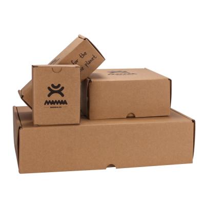 China Recycled Materials CUSTOM LOGO NATURAL SHIPPING CORRUGATED BOX for sale