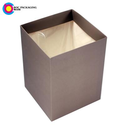 China Recycled Materials Waterproof Gray Paper Flower Vase for sale