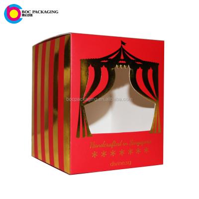 China Recycled Materials CUSTOM COOKIE WINDOW BOX PACKAGING for sale