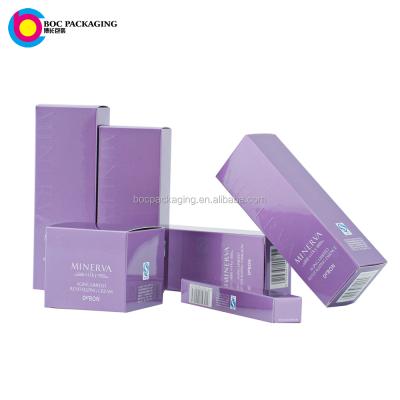 China Recycled Materials Boxes Custom Small Cosmetic Packaging Box With Full Color Printing Process for sale