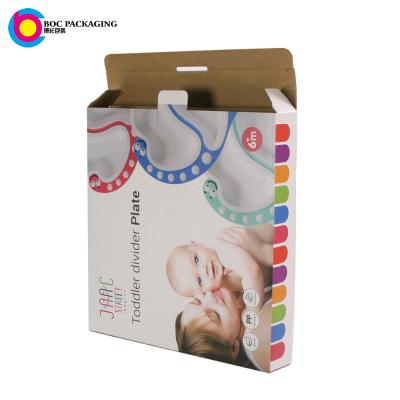 China Recycled Materials Custom Printed Toddler CORRUGATED Divider Plate Plastic Packaging Box for sale