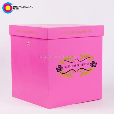 China Recycled Materials Adjust Rose Flower Box Custom Logo for sale