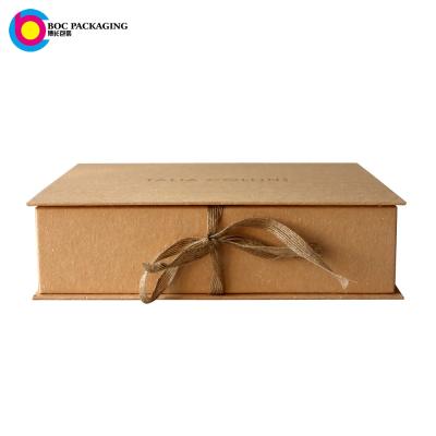 China Recycled Materials Vanilla Kraft Paper Special Paper Gift Box for sale