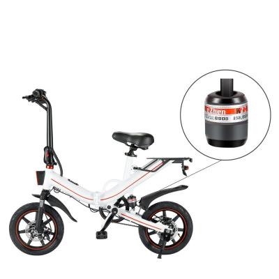 China Aluminum Alloy Lithium Battery Folding Electric Bicycle E Bike 14