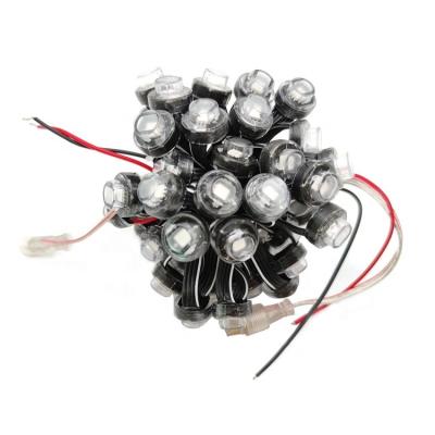 China Warehouse wholesale full color 12v input 12mm pixel dot led string light for christmas tree lighting for sale