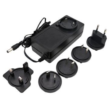 China 5V 6V 7.5V 1A 1.5A 2A 6W 15W 24W 30W 42W 65W C-tick PSE kc GS UKCA SAA CE power adapter ETL approval CW6W -65W interchangeable type power adapter for sale