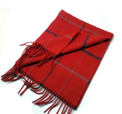 China Wool winter woolen scarves and shawls in newest pattern tartan style cashmere scarf women for sale