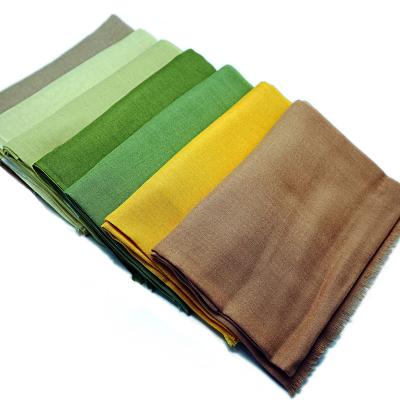 China Fashion custom logo cashmere scarves soft smooth feeling cheap multicolor cashmere ombre pashmina scarf for sale