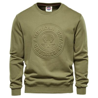 China Custom Logo Embossed Pullover Sweatshirts Mens Crewneck Sweatshirts Men's Hoodies Sweatshirts Accept Customzied Size for sale