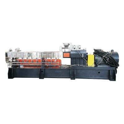 China Plastic granules Nanjing KERT mach polymer compounds granules melting machine twin screw extruder price for sale