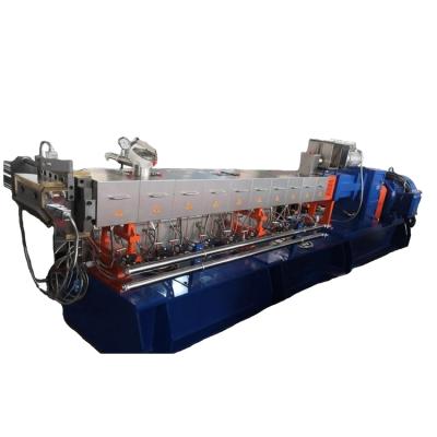 China Twin screw thread extruder for thermoplastic elastomer granulator KET65 / TPU double screw granulator for sale