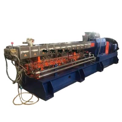 China Special halogen wire low smoke granulator no - block shape parallel twin screw extruder KET50 for sale