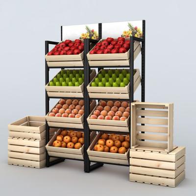 China Heavy Duty Supermarket Shelves Fruit Gondola Shelf Fruit and Vegetable Rack Shelf For Retail Standard Supermarket Gondola Shelving for sale