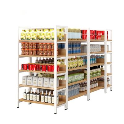 China Double side supermarket display props double side shelf for sale