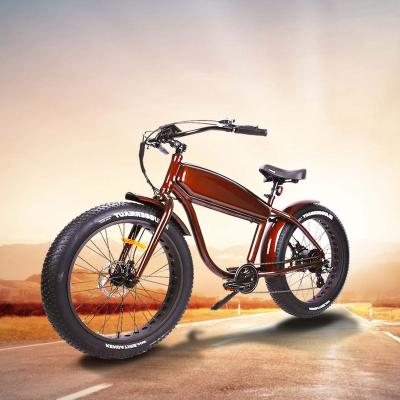 China 2021 Aluminum Alloy Good Performance Drop Shipping Rear Motor 9 Speed ​​Vintage Electric Bicycle For Sale for sale