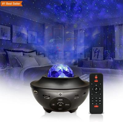 China 21 Light Effects Jumon LED Star Projector Night Lamp Surf Spotlight with Music Sterren Speaker Remote Control Starry Night Light for sale