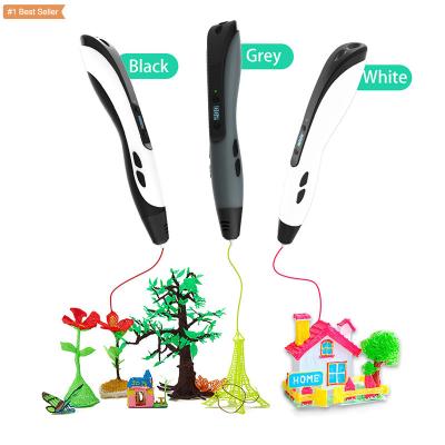 China Hot Sale 3 Starter Colors Kids Decoration 3D Pen Diy Educational Toy Children Pla Filament 3D Printing Pens Pen Penna for sale