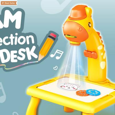 China Projector Kids Drawing Custom To Write Learn Toy Projector Draw Children Drawing Toys Sketch Board Art Drawing Desk Toy Painting Table for sale