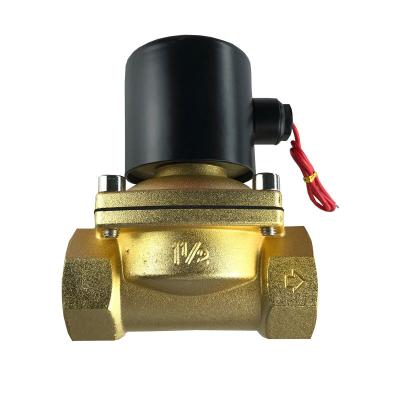 China 2/2 Way 1/2 Inch Brass Water Normally Closed Direct Acting Brass Solenoid Valve for sale