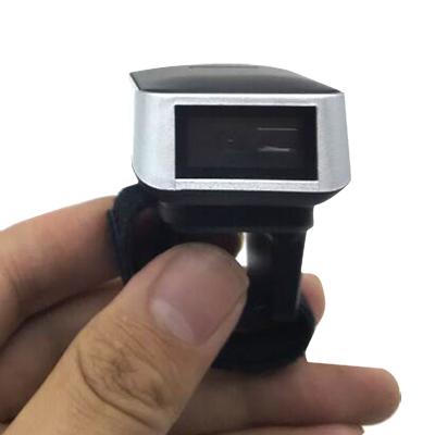 China Handheld Wireless Barcode Scanner Mini Wearable 1D Laser / CCD Scanner for sale