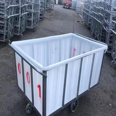 China Large Durable Square Plastic Bucket 1500L Workshop Turnover For Food Factory Fermentation Bucket, Can Be Loaded With Trolleys And Wheels for sale