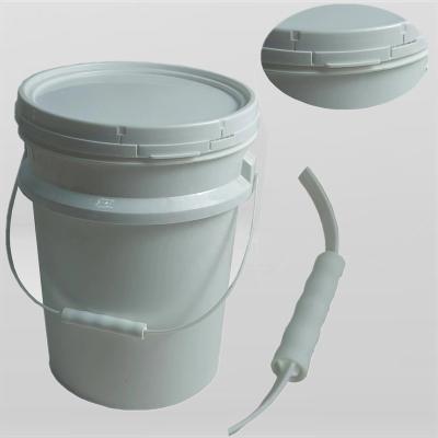 China Liquid Or Solid Goods Package Or Transport JFPC Customized 2L 5L 10L 20L 25L 5 Gallon Food Grade White Plastic Pail With Lid And Handle Plastic Or Metal Pail for sale