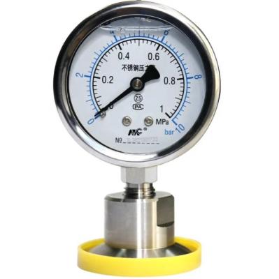 China Mc YNTP-60BF Diaphragm-seal Pressure Gauge Pressure Gauge 40mm for sale