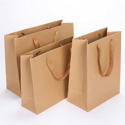 China Handmade Hot Sale Luxury Large Capacity Customized Large Shopping Paper Bags Printed With Your Own Logo for sale