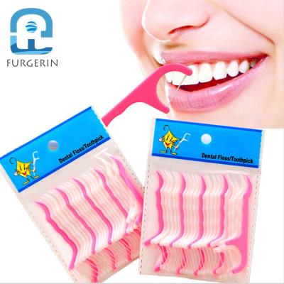 China Clinic Home Use/Wholesale 25pcs Dental Floss Picks Holder Flosser Making Tooth Cleaner For All People for sale