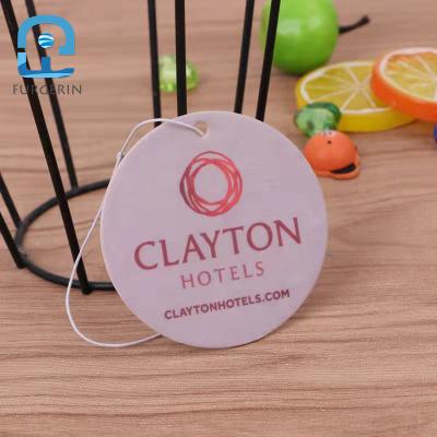 China Single High Quality Custom Logo Printing Paper Automobile Air Freshener Pendant for sale