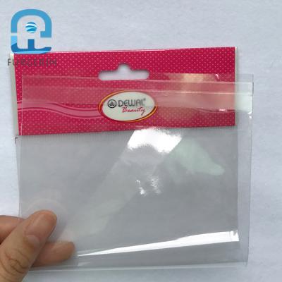 China Header Designs Disposable Colorful Customized Printed Clear Plastic Opp Bag For Amazon Wholesalers Packaging for sale