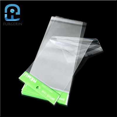 China Disposable Custom Design Disposable Waterproof Self Sealing Transparent Opp Plastic Packaging Bag for sale