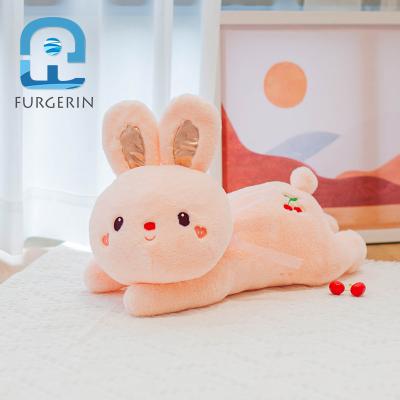 China Love Rabbit Doll Girl Bed Pillow Washable Peach Stuffed Doll Gift Small for sale