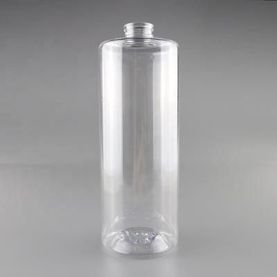 China BEAUTY PACKAGING PET Flat Shoulder Container 260ml Right Side Cosmetic Bottle Clear Bottle Sale for sale