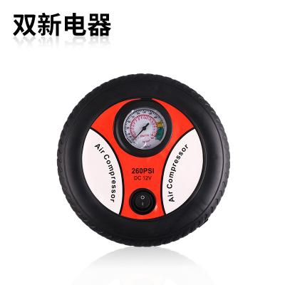 China Emergency Light Tire Inflator with Pressure Gauge Air Compressor for Bike Bicycle Mountain Bike Compressor for sale