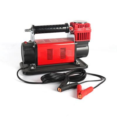 China Emergency Light 12V Car Tire Inflator Truck Tire Inflator Pump Cylinders Heavy Duty Inflatable Tire Pump Double Cylinders Air Compressor Portable for sale