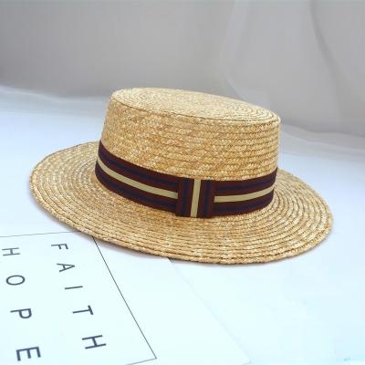 China CUSTOM image mens WOMEN ladies girls grass STRAW HATS Mexican summer FLAT SURFACE designer sun shield BEACH fedora HARD hats for sale