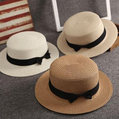 China Picture Droppshiping New Round Summer Collection Women Beach Vegetable Plankton Sun STRAW Braids Fashion Hats For Women Wide Brim With Ribbon for sale